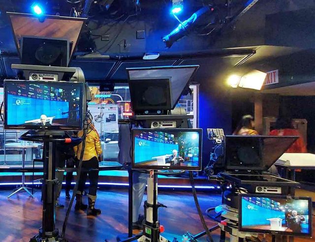 The professional Nasdaq TV studio. Photo by Thomas Barát