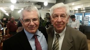 Az előadó Lucas Bernays Held és a tudósító Barát Tamás az előadás után