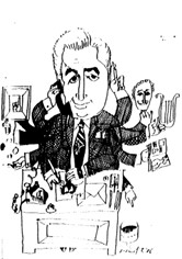 Barát Tibor - Würtz Ádám karikaturája 