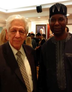 Mr. Tijjani Muhamad-Bande (President of the 74th Session of the United Nations General Assembly) és Barát Tamás